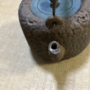 鉄瓶 急須 湯沸かし 鉄壺 鉄器 茶道具 アンティーク 金属工芸 時代物 レトロの画像9