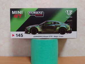 1/64 MINI-GT 145-R LB★WORKS Nissan GT-R (R35) MAGIC GREEN RHD