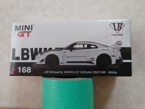1/64 MINI-GT 168-L LB-Silhouette WORKS GT NISSAN 35GT-R White LHD