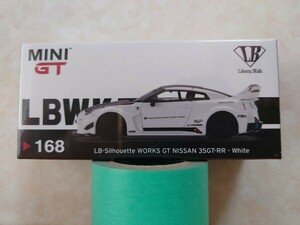 1/64 MINI-GT 168-R LB-Silhouette WORKS GT NISSAN 35GT-R White RHD