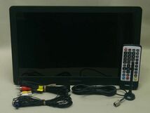 GREEN HOUSE（グリーンハウス）★14型バッテリー内蔵ポータブルテレビ★GH-PTV14AG-BK★2022年製_画像1