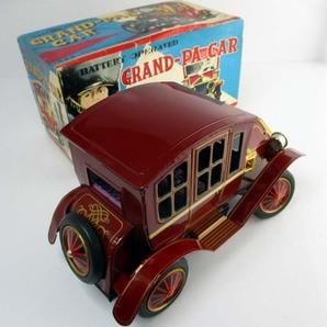 野村トーイ 1950年代製 GRAND-PA CAR オリジナル箱付き完動美品 長さ約22cmの画像4