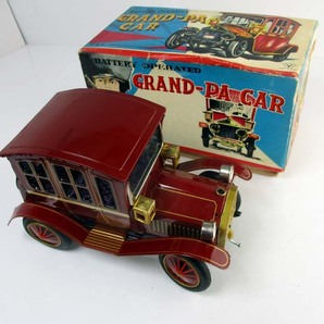 野村トーイ 1950年代製 GRAND-PA CAR オリジナル箱付き完動美品 長さ約22cmの画像6