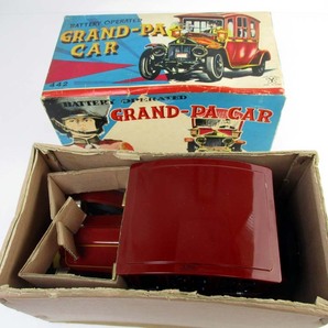 野村トーイ 1950年代製 GRAND-PA CAR オリジナル箱付き完動美品 長さ約22cmの画像10