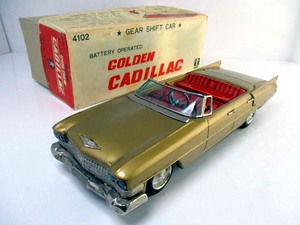 バンダイ　1960年代製　1966年型　GOLDEN CADILLAC　完動美品　長さ約33cm