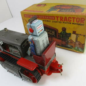野村トーイ 1960年代製 TRACTOR (Bulldozer) 完動品 長さ約26cmの画像4