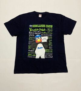 送料無料 東京ヤクルトスワローズ つば九郎 Tシャツ L 即決 半袖 シャツ CREW クルー 2896