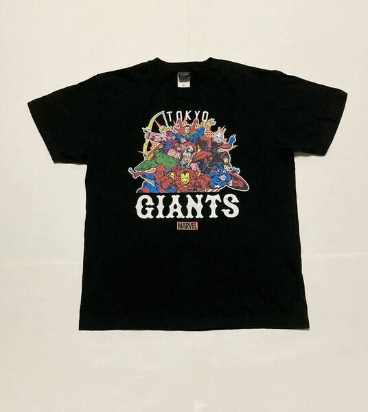 送料無料 読売ジャイアンツ×MARVEL コラボ Tシャツ M 即決 半袖 シャツ マーベル 巨人