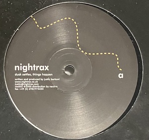 [ 12 / レコード ] Justin Berkovi / Dusk Settles, Things Happen ( Techno ) Nightrax - ntx005 テクノ