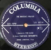 [ 7 / レコード ] Jerome Lowenthal / The Maiden's Prayer ( Classic ) Columbia ピアノ クラシック _画像4