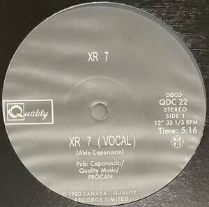 [ 12 / レコード ] XR 7 / XR 7 ( Synth-Pop ) Quality - QDC 22 シンセ ポップ