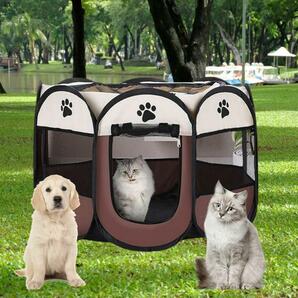 ペット サークル ケージ ハウス 折りたたみ 犬 猫 防水 コンパクトの画像6