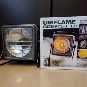 美品 UNIFLAME ユニフレーム ハンディガスヒーター UW-202 HANDY GAS HEATER 屋外専用 ワームⅡ 携帯ガスヒーター 一回のみ使用!