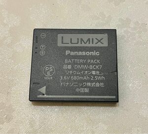 動作未確認 パナソニック カメラ用 バッテリー DMW-BCK7 Panasonic リチウムイオン デジカメ