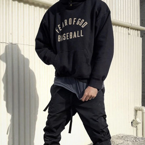 FEAR OF GOD■BASEBALL hoodie ロゴパーカー ブラック L■フィアオブゴッド2024SSFOG ESSENTIALSエッセンシャルズの画像2