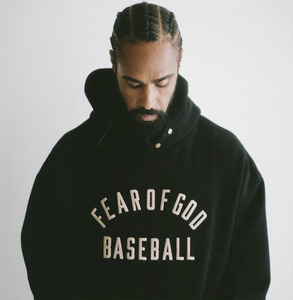 FEAR OF GOD■BASEBALL hoodie ロゴパーカー ブラック L■フィアオブゴッド2024SSFOG ESSENTIALSエッセンシャルズ