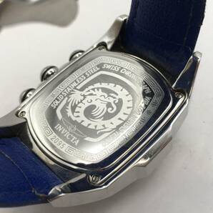 ○D12-7 INVICTA/インヴィクタ 3針 Date デイト クロノグラフ メンズ クォーツ 腕時計 レザーベルト 付属品あり 2095 の画像6