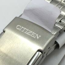 ○H12-19 CITIZEN/シチズン エコドライブ 3針 Date デイト メンズ 電波ソーラー 腕時計 H145-S073545 付属品あり 不動ジャンク品_画像8