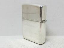 D242-99　ZIPPO/ジッポー　オイルライター　STERLING SILVER/スターリングシルバー　2005年製【中古品】_画像2