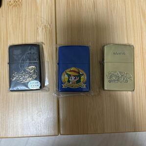 未使用品 Zippo ジッポー 3点セット 鬼武者 夢夢WOERLD SANKYO パチスロ パチンコ 喫煙グッズ レア レトロ ライターの画像3