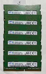 5 - メモリ SAMSUNG 計24GB (4GB x6枚) SO-DIMM DDR4 PC4-2133P ジャンク扱い