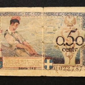 フランス ニース 緊急紙幣 50サンチーム（1920前後）[3267]の画像2