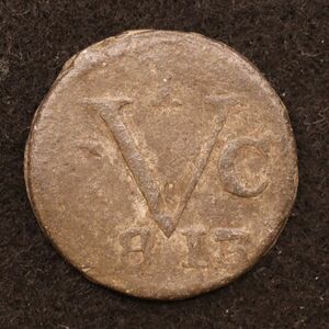 KM#244/英領東インド 1 Duit錫貨（1813）インドネシア、蘭印、オランダ領東インド[E3972]コイン
