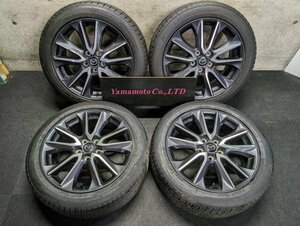 【Ｃ】溝あり　CX‐3　純正　18インチアルミ付き夏タイヤ　4本　18×7J +50 114.3 215/50R18　NANKANG　2022年製　XD　プロアクティブ