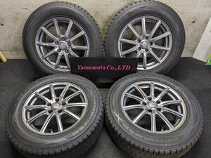 【Ｃ】17インチ スタッドレス 4本セット 17×7J +38 PCD114.3 225/65R17　ダンロップ WM SJ8 レクサスNX 2019年製