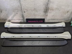 【Ａ】ランクル　プラド　TRJ150W　新車外し　R4年　左右サイドスポイラー　サイドステップ　パール/070　個人宅への発送不可