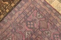 色枯れの美　アンティーク　アフガニスタン　トライバルラグ　手織り絨毯　ヴィンテージラグ　162x222cm　＃133_画像8