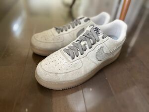 NIKE エアフォース1 グレー　スエード