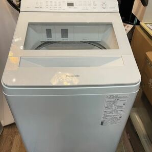 【中古美品】Panasonic パナソニック 全自動電気洗濯機 NA-FA120V5 12.0㎏ 2022年製 自動投入 ホワイト 動作確認済みの画像1