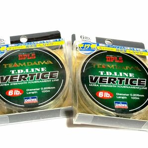 新品未開封品・送料無料　ダイワ TEAM DAIWA T.Dライン　VERTICE 6lb 100m 2個セット