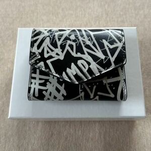 黒新品 メゾンマルジェラ グラフィティ 4ステッチ エンベロープ 折り財布 20SS Maison Margiela 11 レディース 折財布 ブラック ウォレット