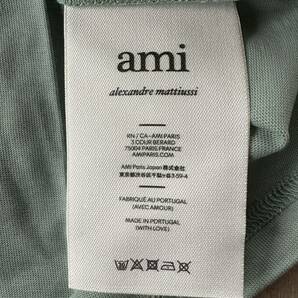 XXL新品 AMI Paris グラフィック ロゴ 刺繍 Tシャツ ジェード 半袖 カットソー アミ パリス メンズ ami alexandre mattiussiの画像8
