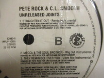 Pete Rock & C.L.Smooth ： Unreleased Joints 12'' (( Straighten It Out Vocal Remix / Mecca & The Soul Brother Wig Out Mix_画像3