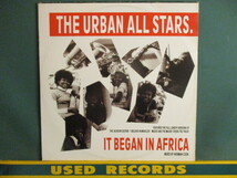 The Urban All Stars ： It Began In Africa 12'' c/w Maceo & The Macks - Cross The Track / Norman Cook / Jackson Sisters_画像1