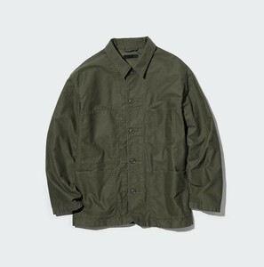 【美品】UNIQLO ユーティリティジャケット　オリーブ（濃緑）M