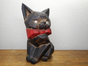  Showa Retro black cat savings box cat cat ceramics ornament Vintage ceramics made 