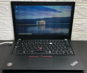 1円～ ■ジャンク LENOVO ThinkPad A285 / Ryzen 5 PRO 2500U 2.00GHz / メモリ 8GB / SSD 128GB / 12.5型 / OS有り / BIOS起動可