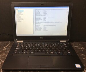 1円～ ■ジャンク DELL LATITUDE E5270 / 第6世代 / Core i5 6300U 2.40GHz / メモリ 8GB / ストレージ無 / 12.5型 / OS無し / BIOS起動可