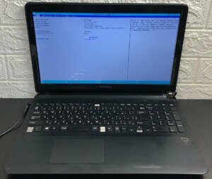 ■ジャンク SONY VAIO Fit 15E / Core i3 4005U 1.70GHz / メモリ 4GB / ストレージ欠品 / DVD / 15.5型 / OS無し / BIOS起動可