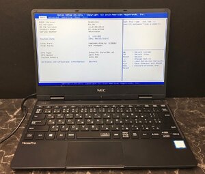 1円～ ■ジャンク NEC VersaPro VKA11/H-4 タイプVH / Core m3 8100Y 1.10GHz / メモリ 4GB / SSD 128GB / 12.5型 / OS無し / BIOS起動可