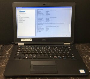 ■ジャンク DELL LATITUDE E5270 / 第6世代 / Core i3 6100U 2.30GHz / メモリ 8GB / HDD 500GB / 12.5型 / BIOS起動可 / OS無し