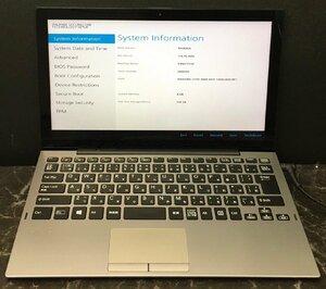 1円～ ■ジャンク SONY VAIO Pro PA / 第8世代 / Core ｍ3 8100Y 1.10GHz / メモリ 8GB / SSD 128GB / 12.5型 / OS無し / BIOS起動可