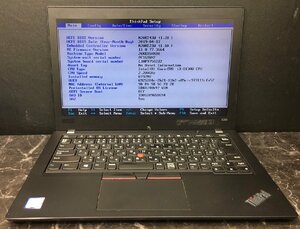 1円～ ■ジャンク LENOVO ThinkPad X280 / 第8世代 / Core i3 8130U 2.20GHz / メモリ 8GB / SSD 128GB / 12.5型 / OS無し / BIOS起動可