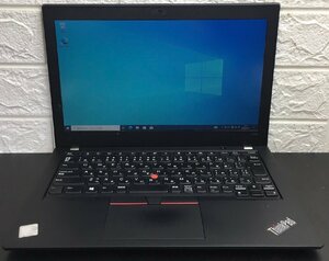 1円～ ■ジャンク LENOVO ThinkPad X280 / 第8世代 / Core i3 8130U 2.20GHz / メモリ 8GB / SSD 256GB / 12.5型 / OS有り / BIOS起動可