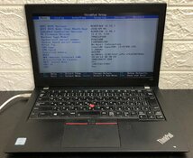 1円～ ■ジャンク LENOVO ThinkPad X280 / 第8世代 / Core i3 8130U 2.20GHz / メモリ 8GB / SSD 128GB / 12.5型 / OS無し / BIOS起動可_画像1