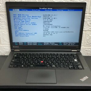 1円～ ■ジャンク LENOVO ThinkPad T440P / COREI5 4300M 2.60GHz / メモリ 4GB / HDD 500GB / 14型 / OS無し / BIOS起動可の画像1